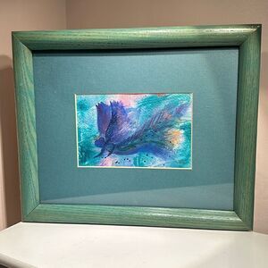Art Paper Assemblage Candace Cloud McLean Angel Flight Framed